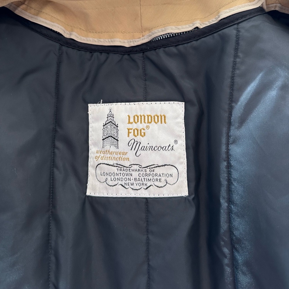 Vintage London Fog Trench Rain Coat - Picture 4 of 6
